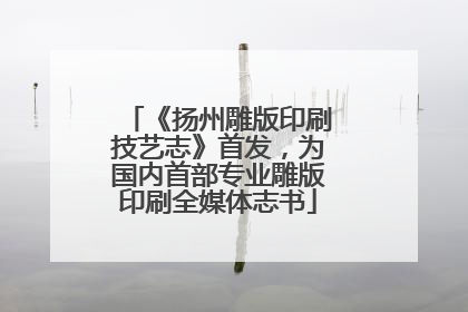 《扬州雕版印刷技艺志》首发，为国内首部专业雕版印刷全媒体志书