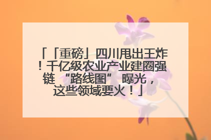 「重磅」四川甩出王炸！千亿级农业产业建圈强链 “路线图” 曝光，这些领域要火！