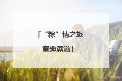 “粽”情之旅 童趣满溢