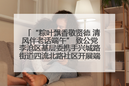 “粽叶飘香敬贤德 清风伴老话端午” 致公党李沧区基层委携手兴城路街道四流北路社区开展端午节主题活动