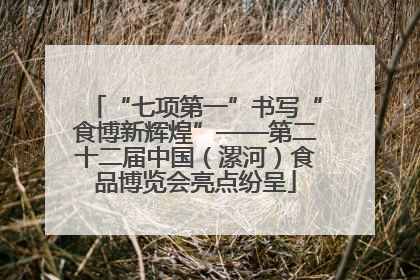 “七项第一”书写“食博新辉煌”——第二十二届中国（漯河）食品博览会亮点纷呈