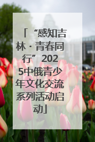 “感知吉林・青春同行”2025中俄青少年文化交流系列活动启动