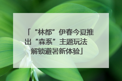 “林都”伊春今夏推出“森系”主题玩法 解锁避暑新体验