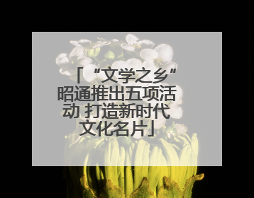 “文学之乡”昭通推出五项活动 打造新时代文化名片