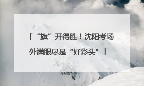 “旗”开得胜！沈阳考场外满眼尽是“好彩头”