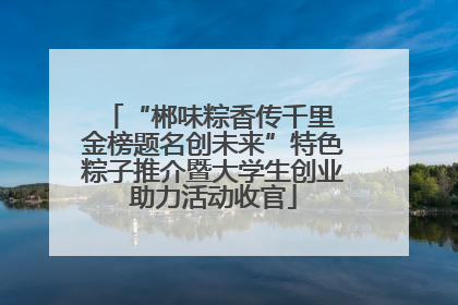 “郴味粽香传千里 金榜题名创未来”特色粽子推介暨大学生创业助力活动收官