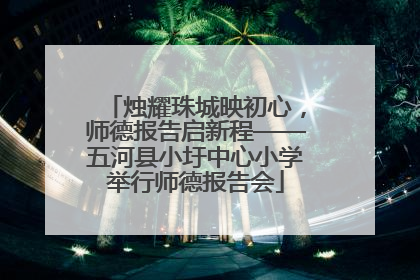 烛耀珠城映初心，师德报告启新程——五河县小圩中心小学举行师德报告会