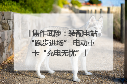 焦作武陟：装配电站“跑步进场” 电动重卡“充电无忧”