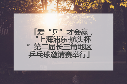 爱“乒”才会赢，“上海浦东·航头杯”第二届长三角地区乒乓球邀请赛举行