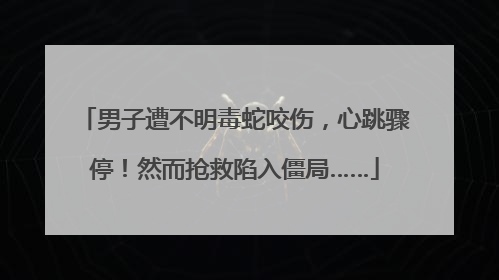 男子遭不明毒蛇咬伤，心跳骤停！然而抢救陷入僵局……