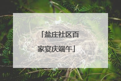 盐庄社区百家宴庆端午