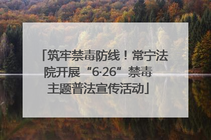 筑牢禁毒防线！常宁法院开展“6·26”禁毒主题普法宣传活动