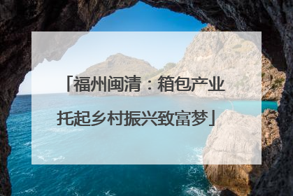 福州闽清：箱包产业托起乡村振兴致富梦
