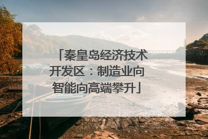 秦皇岛经济技术开发区：制造业向智能向高端攀升