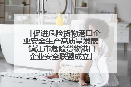 促进危险货物港口企业安全生产高质量发展 镇江市危险货物港口企业安全联盟成立