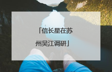 信长星在苏州吴江调研