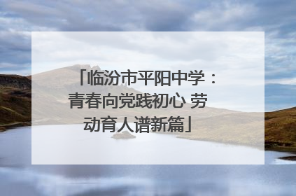 临汾市平阳中学：青春向党践初心 劳动育人谱新篇