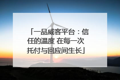 一品威客平台：信任的温度 在每一次托付与回应间生长