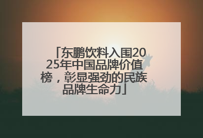 东鹏饮料入围2025年中国品牌价值榜，彰显强劲的民族品牌生命力