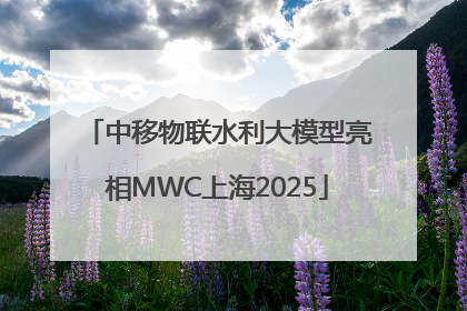 中移物联水利大模型亮相MWC上海2025