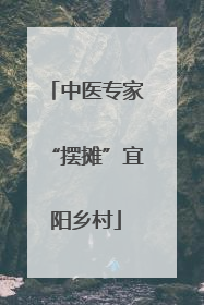 中医专家“摆摊”宜阳乡村