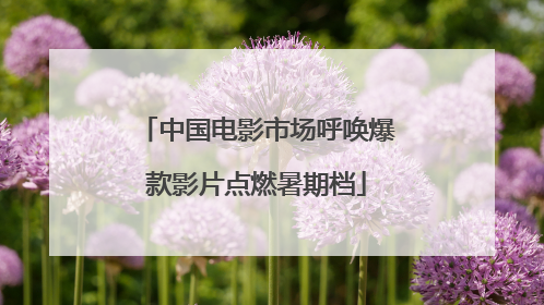 中国电影市场呼唤爆款影片点燃暑期档