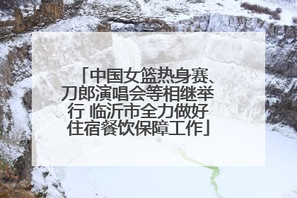 中国女篮热身赛、刀郎演唱会等相继举行 临沂市全力做好住宿餐饮保障工作