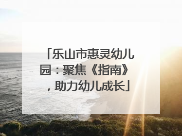 乐山市惠灵幼儿园：聚焦《指南》，助力幼儿成长