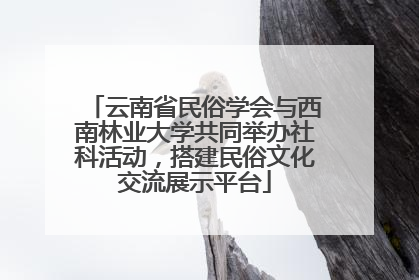云南省民俗学会与西南林业大学共同举办社科活动，搭建民俗文化交流展示平台