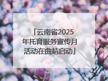 云南省2025年托育服务宣传月活动在曲靖启动