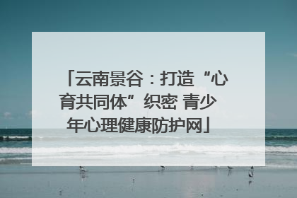 云南景谷：打造“心育共同体”织密 青少年心理健康防护网