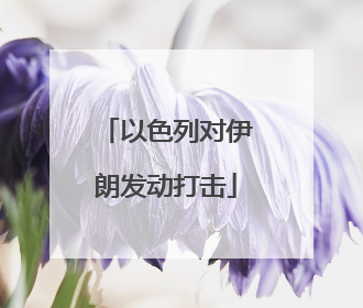 以色列对伊朗发动打击
