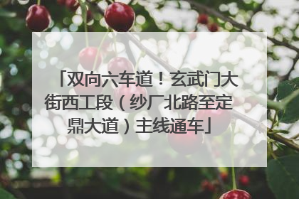 双向六车道！玄武门大街西工段（纱厂北路至定鼎大道）主线通车