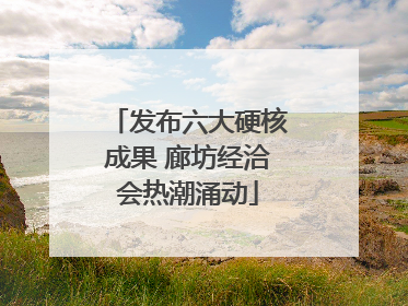 发布六大硬核成果 廊坊经洽会热潮涌动