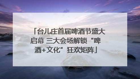 台儿庄首届啤酒节盛大启幕 三大会场解锁“啤酒+文化”狂欢矩阵
