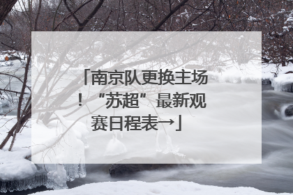 南京队更换主场！“苏超”最新观赛日程表→