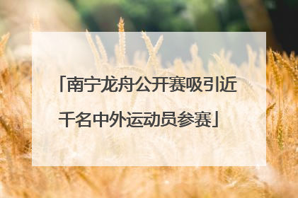 南宁龙舟公开赛吸引近千名中外运动员参赛