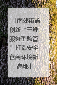 南郊街道创新“三维服务型监管”打造安全营商环境新高地