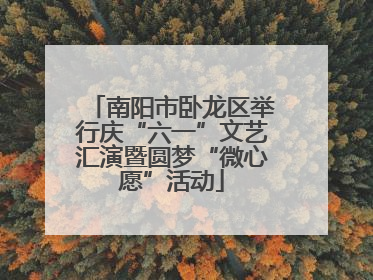 南阳市卧龙区举行庆“六一”文艺汇演暨圆梦“微心愿”活动