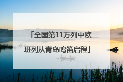 全国第11万列中欧班列从青岛鸣笛启程
