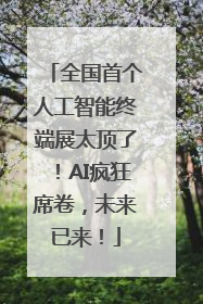 全国首个人工智能终端展太顶了！AI疯狂席卷，未来已来！