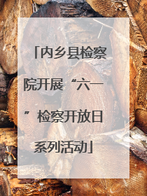 内乡县检察院开展“六一”检察开放日系列活动