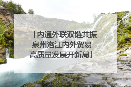 内通外联双链共振 泉州洛江内外贸易高质量发展开新局