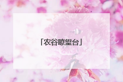 农谷瞭望台