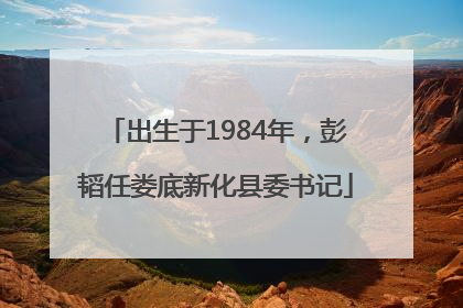 出生于1984年，彭韬任娄底新化县委书记