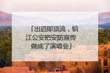 出道即顶流，镇江公安把安防宣传做成了演唱会