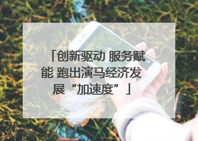 创新驱动 服务赋能 跑出演马经济发展“加速度”