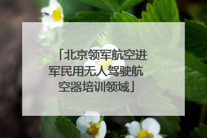 北京领军航空进军民用无人驾驶航空器培训领域