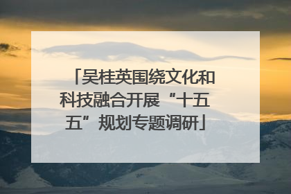 吴桂英围绕文化和科技融合开展“十五五”规划专题调研