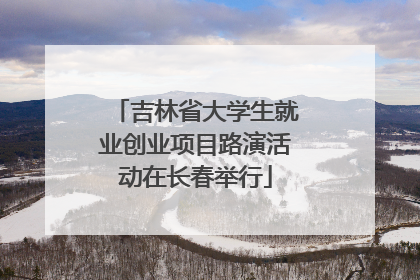 吉林省大学生就业创业项目路演活动在长春举行